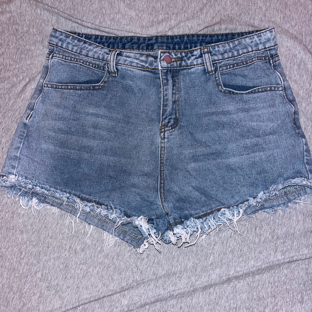 denim shorts